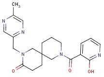 8-[(2-hydroxypyridin-3-yl)carbonyl]-2-[(5-methylpyrazin-2-yl)methyl]-2,8-diazaspiro[5.5]undecan-3-one