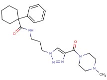 N-(3-{4-[(4-methyl-1-piperazinyl)carbonyl]-1H-1,2,3-triazol-1-yl}propyl)-1-phenylcyclohexanecarboxamide