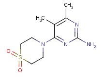 4-(1,1-dioxidothiomorpholin-4-yl)-5,6-dimethylpyrimidin-2-amine