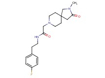 N-[2-(4-fluorophenyl)ethyl]-2-(2-methyl-3-oxo-2,8-diazaspiro[4.5]dec-8-yl)acetamide