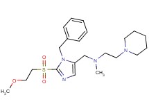 ({1-benzyl-2-[(2-methoxyethyl)sulfonyl]-1H-imidazol-5-yl}methyl)methyl[2-(1-piperidinyl)ethyl]amine