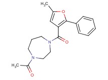 1-acetyl-4-(5-methyl-2-phenyl-3-furoyl)-1,4-diazepane