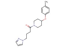 4-(4-methylphenoxy)-1-[4-(1H-pyrazol-1-yl)butanoyl]piperidine