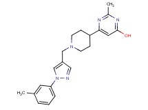 2-methyl-6-(1-{[1-(3-methylphenyl)-1H-pyrazol-4-yl]methyl}-4-piperidinyl)-4-pyrimidinol