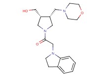 [(3R*,4R*)-1-(2,3-dihydro-1H-indol-1-ylacetyl)-4-(4-morpholinylmethyl)-3-pyrrolidinyl]methanol