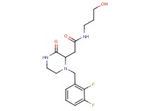2-[1-(2,3-difluorobenzyl)-3-oxo-2-piperazinyl]-N-(3-hydroxypropyl)acetamide