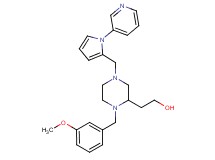 2-(1-(3-methoxybenzyl)-4-{[1-(3-pyridinyl)-1H-pyrrol-2-yl]methyl}-2-piperazinyl)ethanol