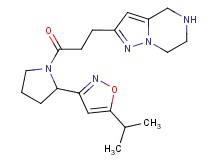 2-{3-[2-(5-isopropyl-3-isoxazolyl)-1-pyrrolidinyl]-3-oxopropyl}-4,5,6,7-tetrahydropyrazolo[1,5-a]pyrazine hydrochloride