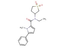 N-(1,1-dioxidotetrahydro-3-thienyl)-N-ethyl-1-methyl-5-phenyl-1H-pyrrole-2-carboxamide