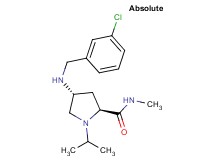 (4R)-4-[(3-chlorobenzyl)amino]-1-isopropyl-N-methyl-L-prolinamide