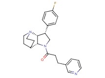 (3R*,3aR*,7aR*)-3-(4-fluorophenyl)-1-(3-pyridin-3-ylpropanoyl)octahydro-4,7-ethanopyrrolo[3,2-b]pyridine