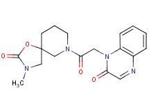 1-[2-(3-methyl-2-oxo-1-oxa-3,7-diazaspiro[4.5]dec-7-yl)-2-oxoethyl]quinoxalin-2(1H)-one