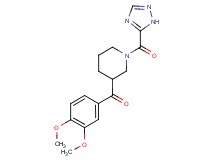 (3,4-dimethoxyphenyl)[1-(1H-1,2,4-triazol-5-ylcarbonyl)piperidin-3-yl]methanone