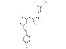 methyl 4-[({1-[2-(4-chlorophenyl)ethyl]-3-piperidinyl}methyl)(methyl)amino]-4-oxobutanoate