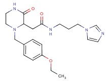 2-[1-(4-ethoxybenzyl)-3-oxo-2-piperazinyl]-N-[3-(1H-imidazol-1-yl)propyl]acetamide