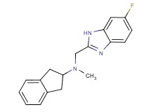 2,3-dihydro-1H-inden-2-yl[(6-fluoro-1H-benzimidazol-2-yl)methyl]methylamine