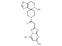 1'-[(5,7-dimethyl[1,2,4]triazolo[1,5-a]pyrimidin-2-yl)acetyl]-5-methyl-1,5,6,7-tetrahydrospiro[imidazo[4,5-c]pyridine-4,4'-piperidine]
