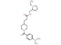 3-{1-[4-(dimethylamino)benzoyl]-4-piperidinyl}-N-[(1-ethyl-2-pyrrolidinyl)methyl]propanamide