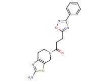 5-[3-(3-phenyl-1,2,4-oxadiazol-5-yl)propanoyl]-4,5,6,7-tetrahydro[1,3]thiazolo[5,4-c]pyridin-2-amine