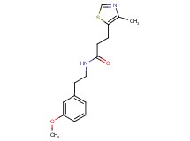 N-[2-(3-methoxyphenyl)ethyl]-3-(4-methyl-1,3-thiazol-5-yl)propanamide