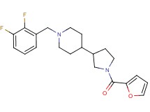 1-(2,3-difluorobenzyl)-4-[1-(2-furoyl)-3-pyrrolidinyl]piperidine