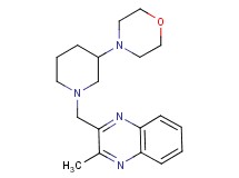 2-methyl-3-{[3-(4-morpholinyl)-1-piperidinyl]methyl}quinoxaline