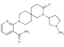 2-[2-(1-methylpyrrolidin-3-yl)-3-oxo-2,9-diazaspiro[5.5]undec-9-yl]nicotinamide