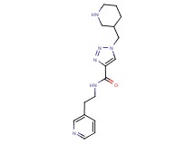 1-(piperidin-3-ylmethyl)-N-(2-pyridin-3-ylethyl)-1H-1,2,3-triazole-4-carboxamide