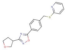 2-({4-[3-(tetrahydrofuran-3-yl)-1,2,4-oxadiazol-5-yl]benzyl}thio)pyridine