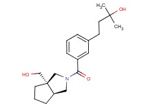 4-(3-{[(3aS*,6aS*)-3a-(hydroxymethyl)hexahydrocyclopenta[c]pyrrol-2(1H)-yl]carbonyl}phenyl)-2-methyl-2-butanol