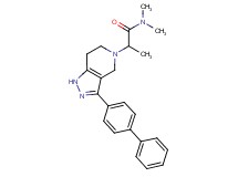 2-(3-biphenyl-4-yl-1,4,6,7-tetrahydro-5H-pyrazolo[4,3-c]pyridin-5-yl)-N,N-dimethylpropanamide
