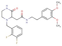 2-[1-(2,3-difluorobenzyl)-3-oxo-2-piperazinyl]-N-[2-(3,4-dimethoxyphenyl)ethyl]acetamide