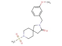 2-(3-methoxybenzyl)-8-(methylsulfonyl)-2,8-diazaspiro[4.5]decan-3-one
