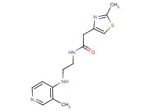 N-{2-[(3-methylpyridin-4-yl)amino]ethyl}-2-(2-methyl-1,3-thiazol-4-yl)acetamide