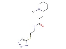3-(1-methyl-2-piperidinyl)-N-[2-(1H-1,2,3-triazol-5-ylthio)ethyl]propanamide