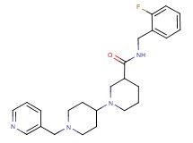 N-(2-fluorobenzyl)-1'-(pyridin-3-ylmethyl)-1,4'-bipiperidine-3-carboxamide