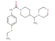 N-[4-(ethylthio)phenyl]-4-(1-morpholin-4-ylethyl)piperidine-1-carboxamide