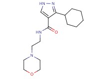 3-cyclohexyl-N-(2-morpholin-4-ylethyl)-1H-pyrazole-4-carboxamide