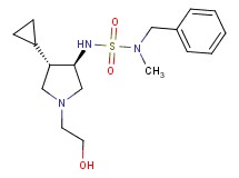 N-benzyl-N'-[rel-(3R,4S)-4-cyclopropyl-1-(2-hydroxyethyl)-3-pyrrolidinyl]-N-methylsulfamide hydrochloride