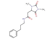 2-(1,3-dimethyl-2,5-dioxo-4-imidazolidinyl)-N-(3-phenylpropyl)acetamide