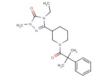 4-ethyl-2-methyl-5-[1-(2-methyl-2-phenylpropanoyl)piperidin-3-yl]-2,4-dihydro-3H-1,2,4-triazol-3-one