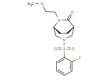 (1S*,5R*)-3-[(2-fluorophenyl)sulfonyl]-6-(2-methoxyethyl)-3,6-diazabicyclo[3.2.2]nonan-7-one