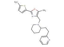 2-[2-(1-{[5-methyl-2-(5-methyl-2-thienyl)-1,3-oxazol-4-yl]methyl}-2-piperidinyl)ethyl]pyridine
