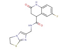 N-(2,3-dihydroimidazo[2,1-b][1,3]thiazol-6-ylmethyl)-6-fluoro-2-oxo-1,2,3,4-tetrahydroquinoline-4-carboxamide
