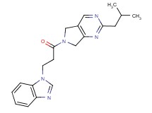 6-[3-(1H-benzimidazol-1-yl)propanoyl]-2-isobutyl-6,7-dihydro-5H-pyrrolo[3,4-d]pyrimidine