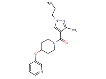 3-({1-[(3-methyl-1-propyl-1H-pyrazol-4-yl)carbonyl]-4-piperidinyl}oxy)pyridine