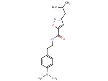 N-{2-[4-(dimethylamino)phenyl]ethyl}-3-isobutyl-5-isoxazolecarboxamide