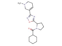 5-{5-[1-(cyclohexylcarbonyl)pyrrolidin-2-yl]-1,2,4-oxadiazol-3-yl}-1-methyl-1,2,3,6-tetrahydropyridine
