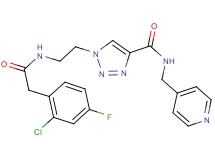 1-(2-{[(2-chloro-4-fluorophenyl)acetyl]amino}ethyl)-N-(4-pyridinylmethyl)-1H-1,2,3-triazole-4-carboxamide