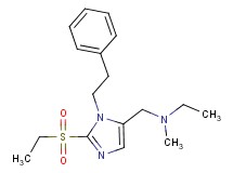 N-{[2-(ethylsulfonyl)-1-(2-phenylethyl)-1H-imidazol-5-yl]methyl}-N-methylethanamine